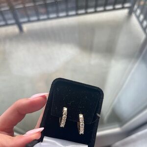 Elegant Gold and Silver Earrings